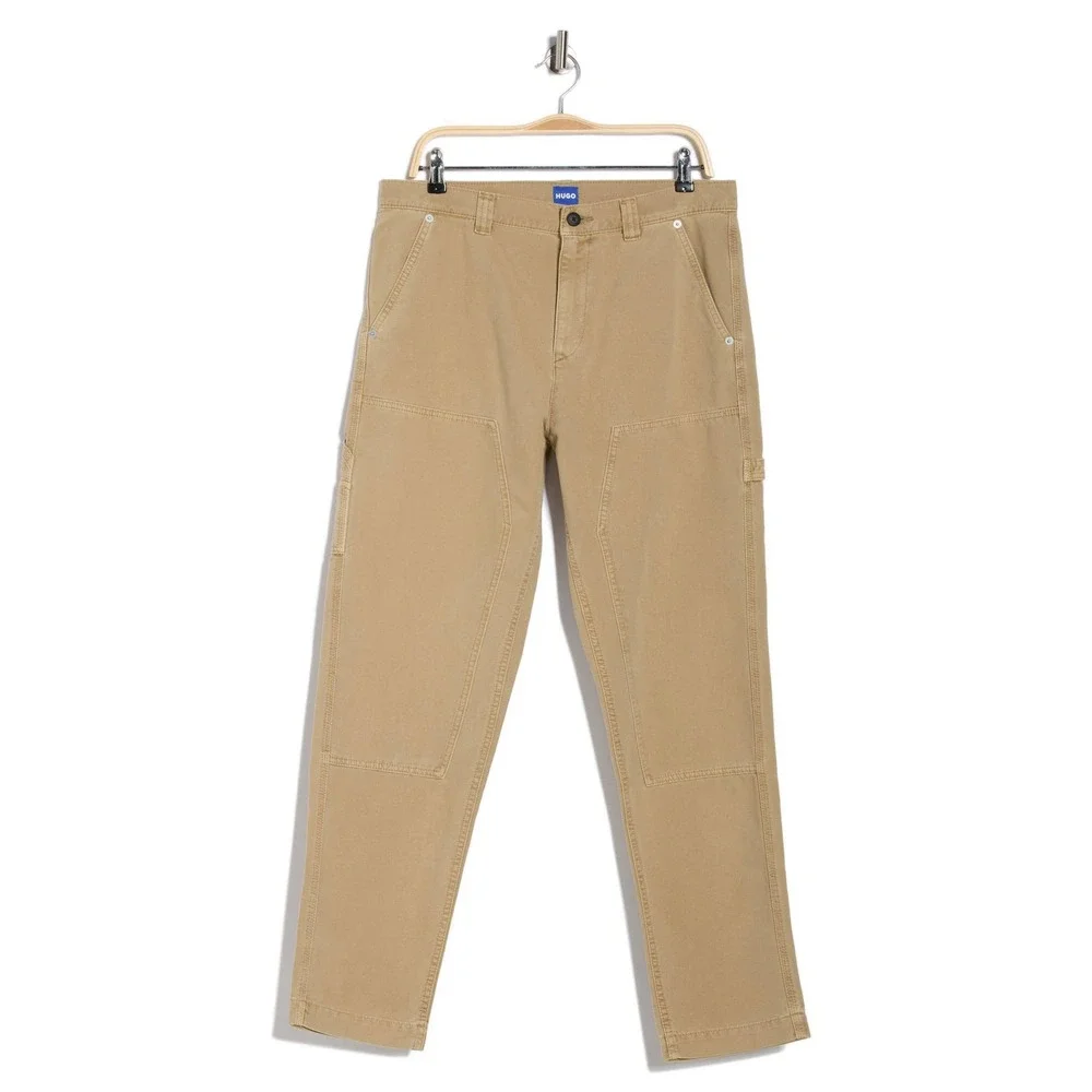 HUGO Boss Gloro242D Mens Carpenter Pants Medium Beige Double Knee XXL NEW
